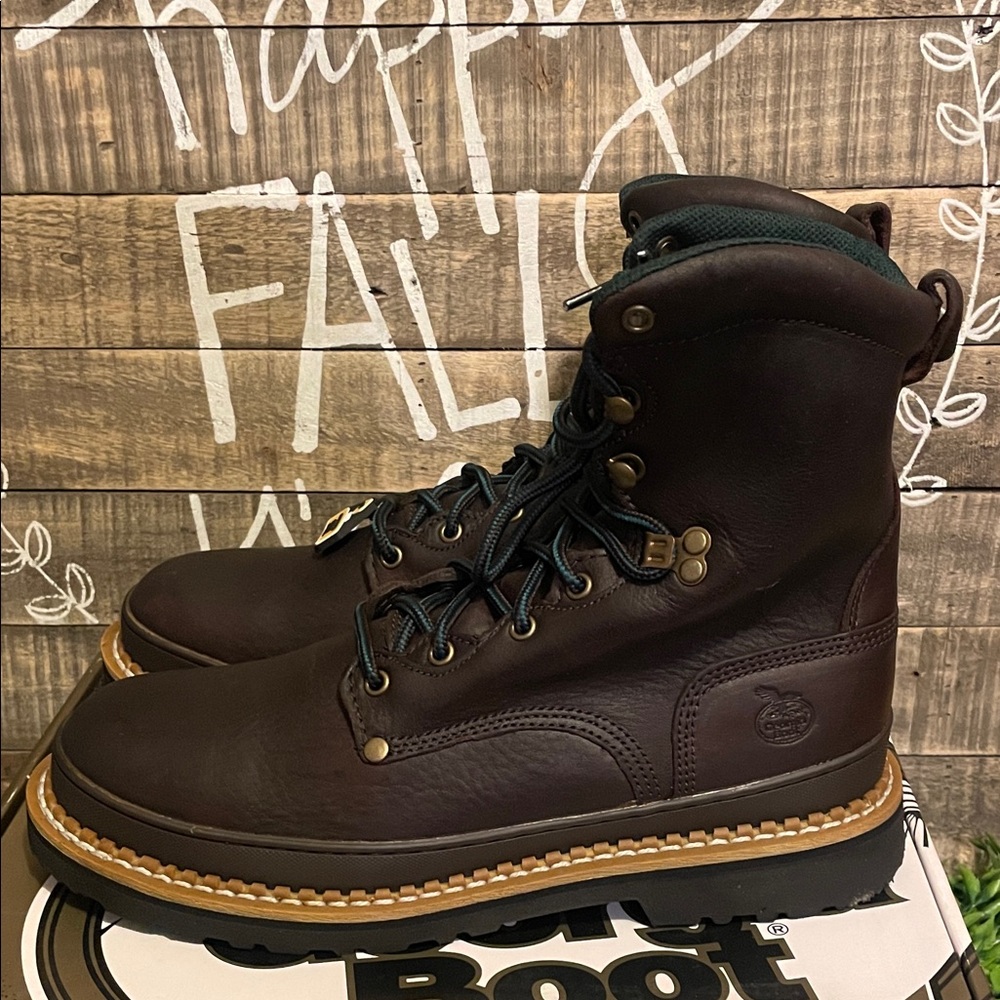 New Georgia Boot Men's Georgia Giant Steel Toe Work Boots - Picture 3 of 10